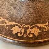 Vintage leather and brass lamp the Tanner