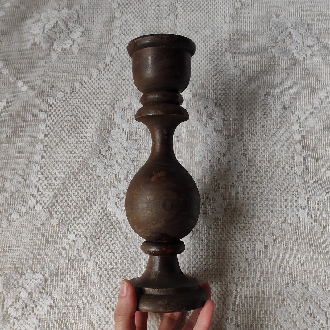 Bougeoir en bois
