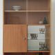 Tall two-body cupboard by Drevotex Zamberk 1977