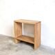 Solid oak bedside table