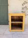 Low storage unit in saffron yellow wood – Canadian handcrafted.