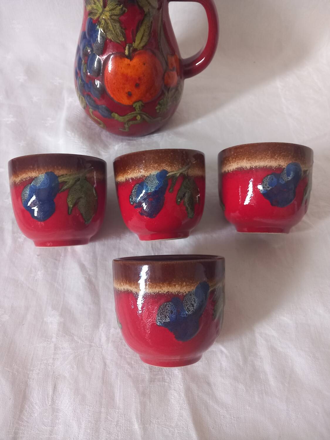 Vintage orangeade service