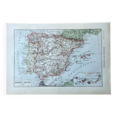 Map of Spain - 20x29cm 1922