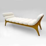 Adrian Pearsall Mid-Century Modern Walnut Chaise Lounge by Craft Associates