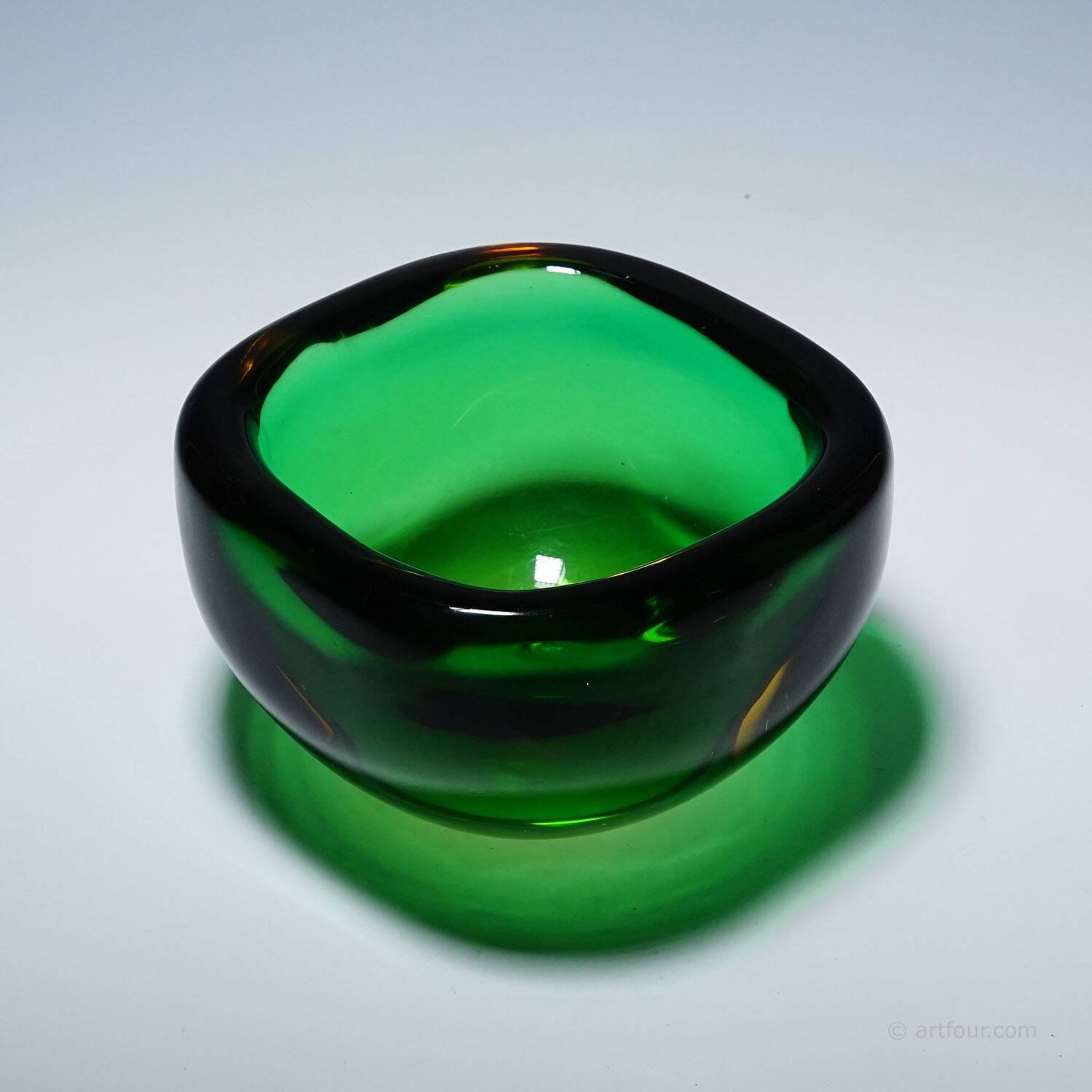 Vintage art glass bowl by Seguso Murano 1960s