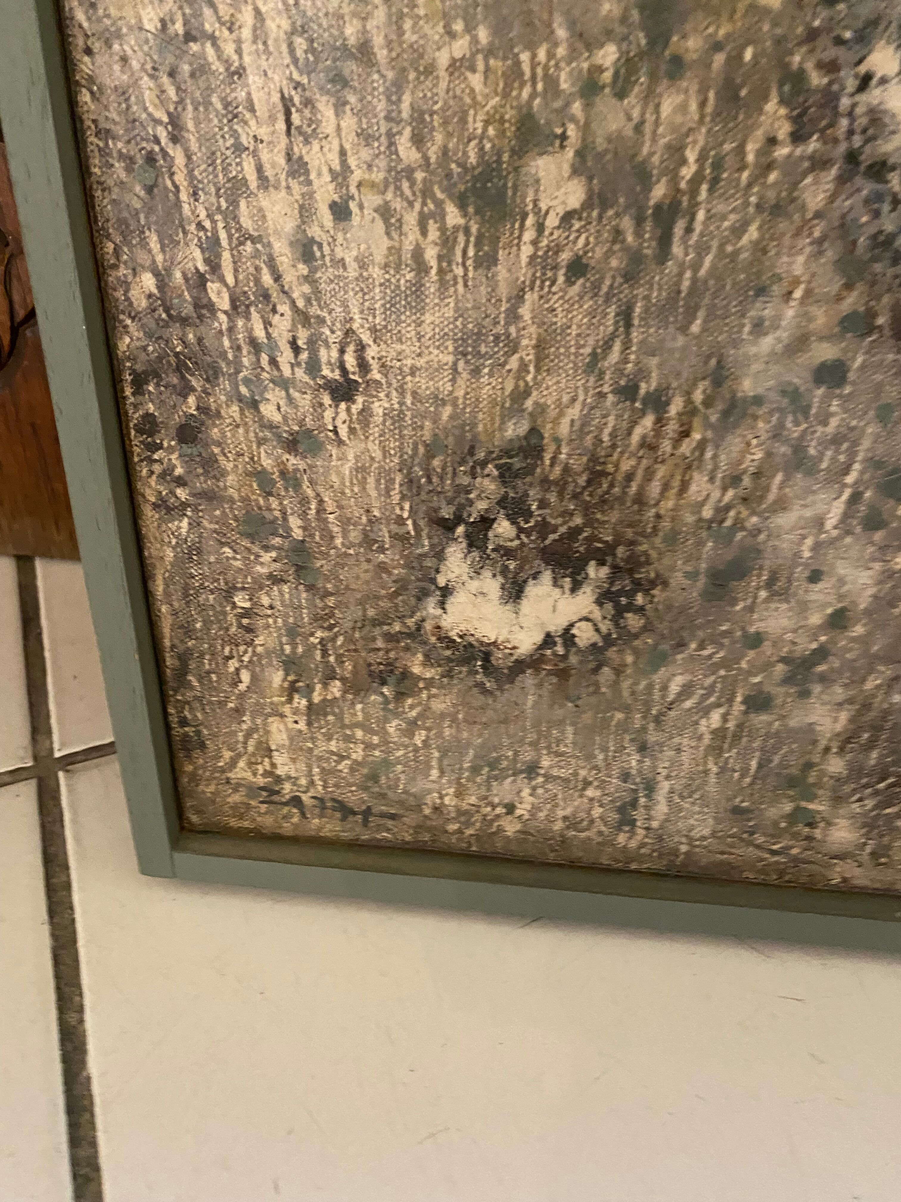 Tableau abstrait contemporain Zazzi