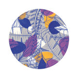 Illustration Jungle bleu/violet