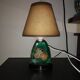 vintage 1960 lamp in lucite - inclusion of dried flowers & edelweiss - retro