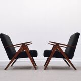 Mid-Century Easy Chair, Model B 310 Var, in Black Shield
