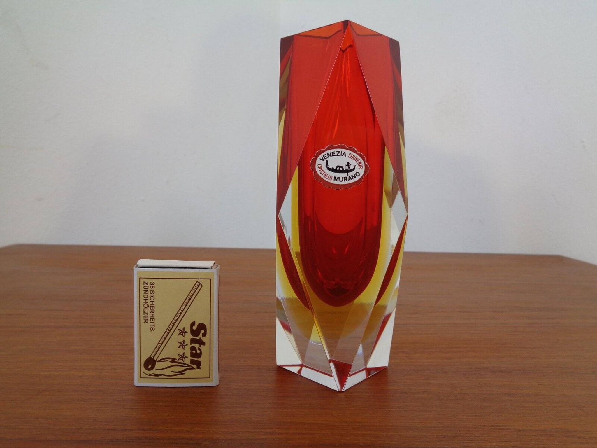 Vintage Italian Murano Glass Vase, 1960s