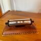 Perpetual calendar in leather and chrome