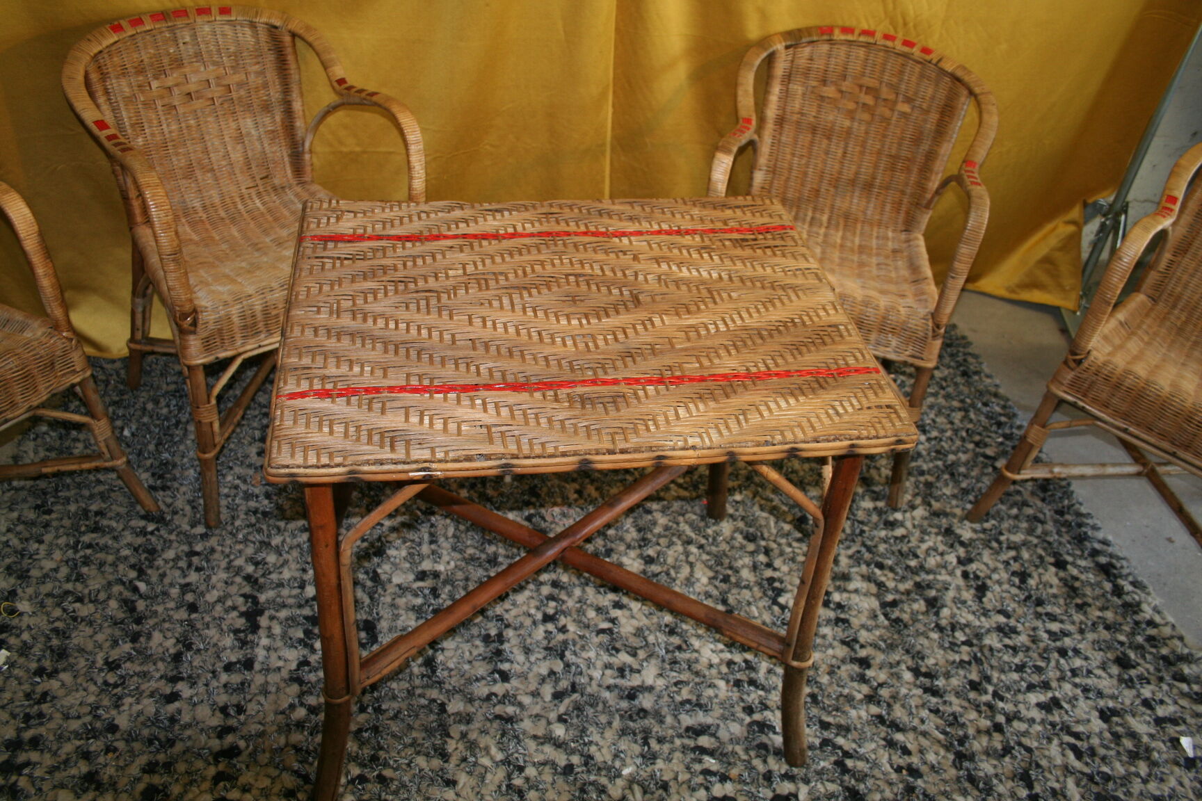 Rattan garden furniture