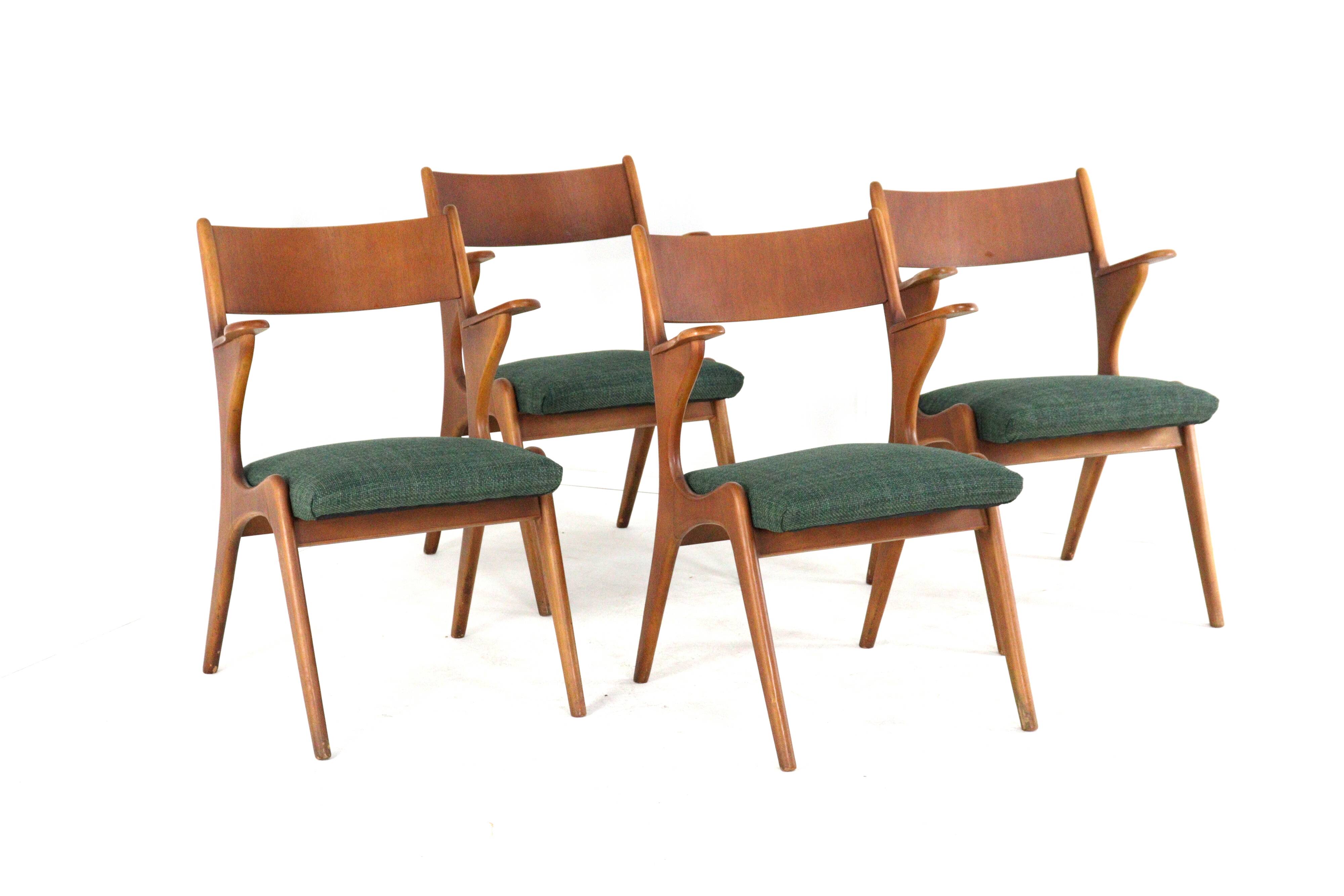 Set of 4 dining chairs 'Engstingen' - new upholstery