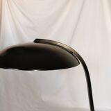 Mushroom lamp in black lacquered steel model Z290, Veneta Lumi, Italy, 1980