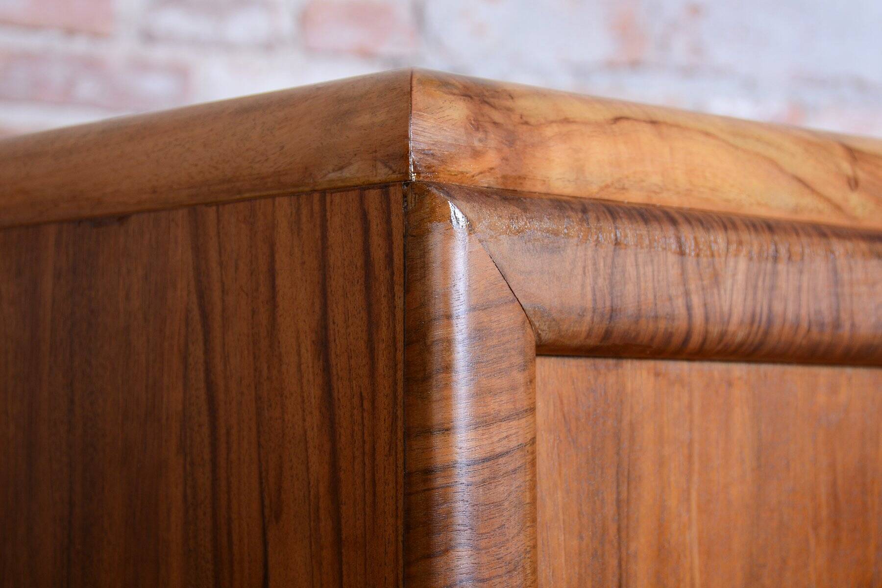 Art Deco Writing Desk in Mahogany and Walnut, 1920s