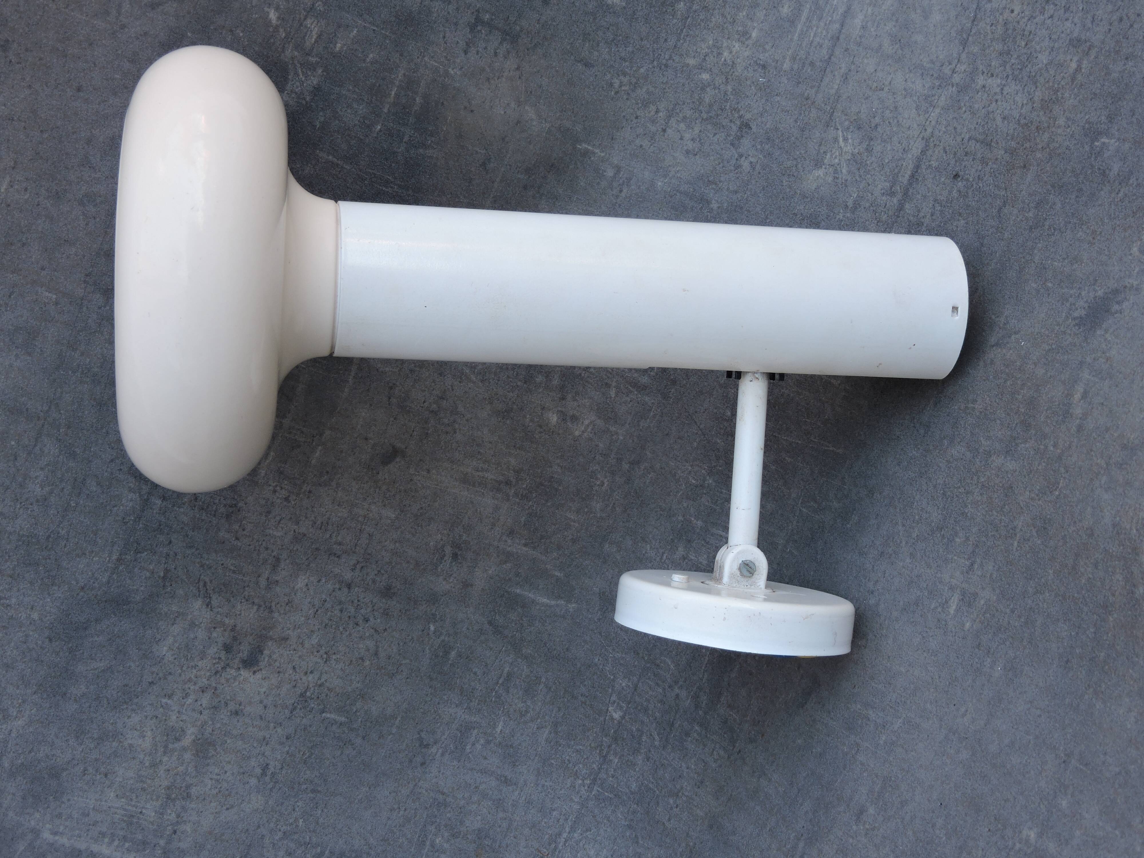 Large adjustable wall lamp saucer ufo Lita vintage metal