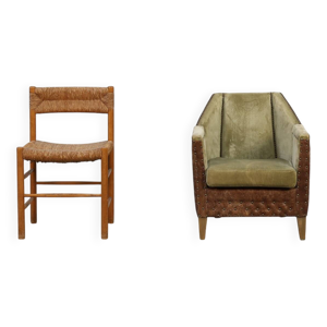 Ensemble de 2 fauteuils - placage