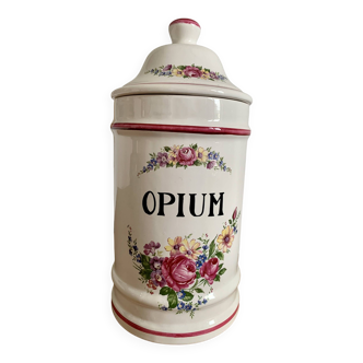 Ancien pot à pharmacie "Opium"