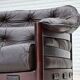 1970s, Scandinavian 3-seater sofa by Arne Norell, furniture leather.