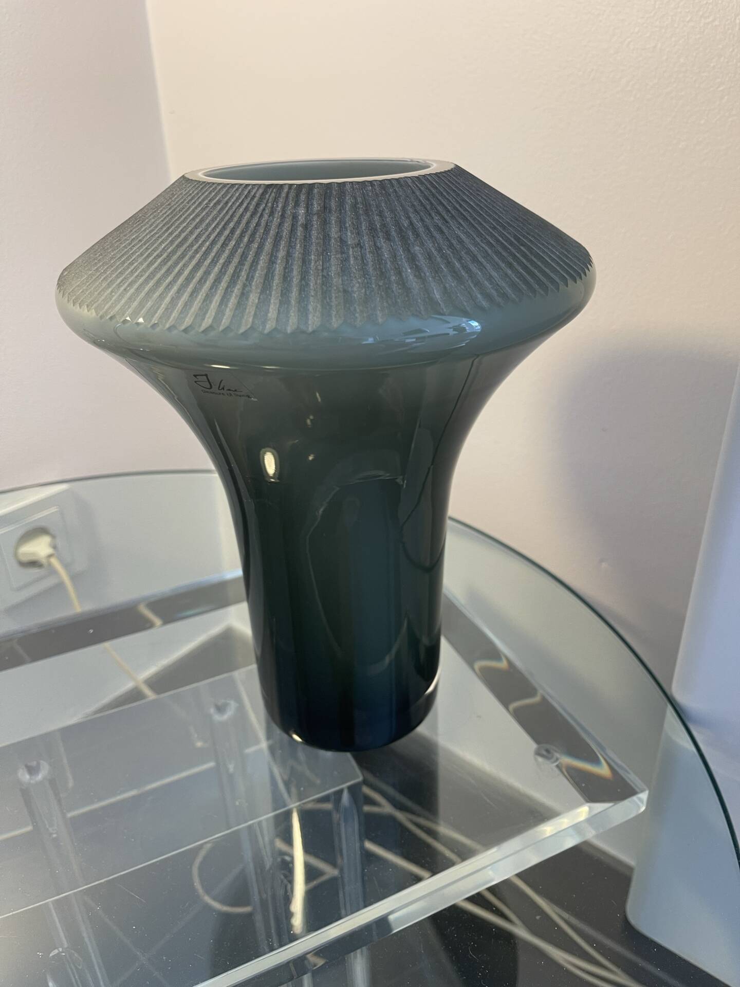 Magnifique Vase J Line neuf couleur kaki