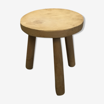 Tabouret bois artisanal