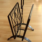 Handmade wrought iron magazine rack - vintage