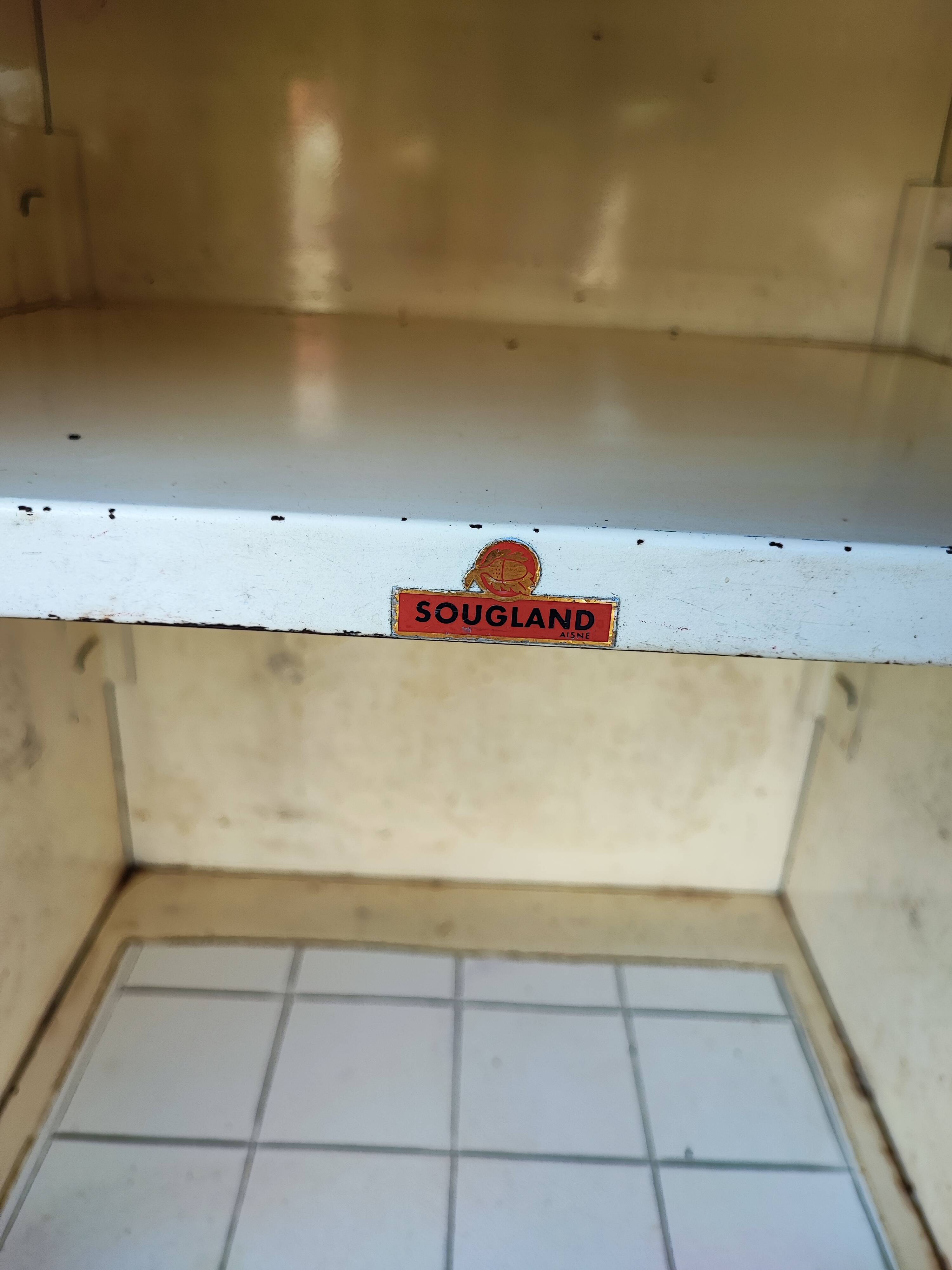 Meuble armoire de cuisine métallique