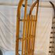 Vintage solid beech sled signed La Hutte - 110 cm