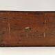 Ancient box, walnut magnifying glass box, early 20th century