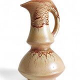 Mid-Century Ceramic Jug Vase by Roberto Rigon for Bertoncello, Signed, 1960s