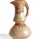 Mid-Century Ceramic Jug Vase by Roberto Rigon for Bertoncello, Signed, 1960s