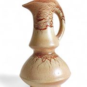 Mid-Century Ceramic Jug Vase by Roberto Rigon for Bertoncello, Signed, 1960s