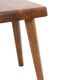 Pierre Chapo. Pair of stools in natural blond elm. 1970s.