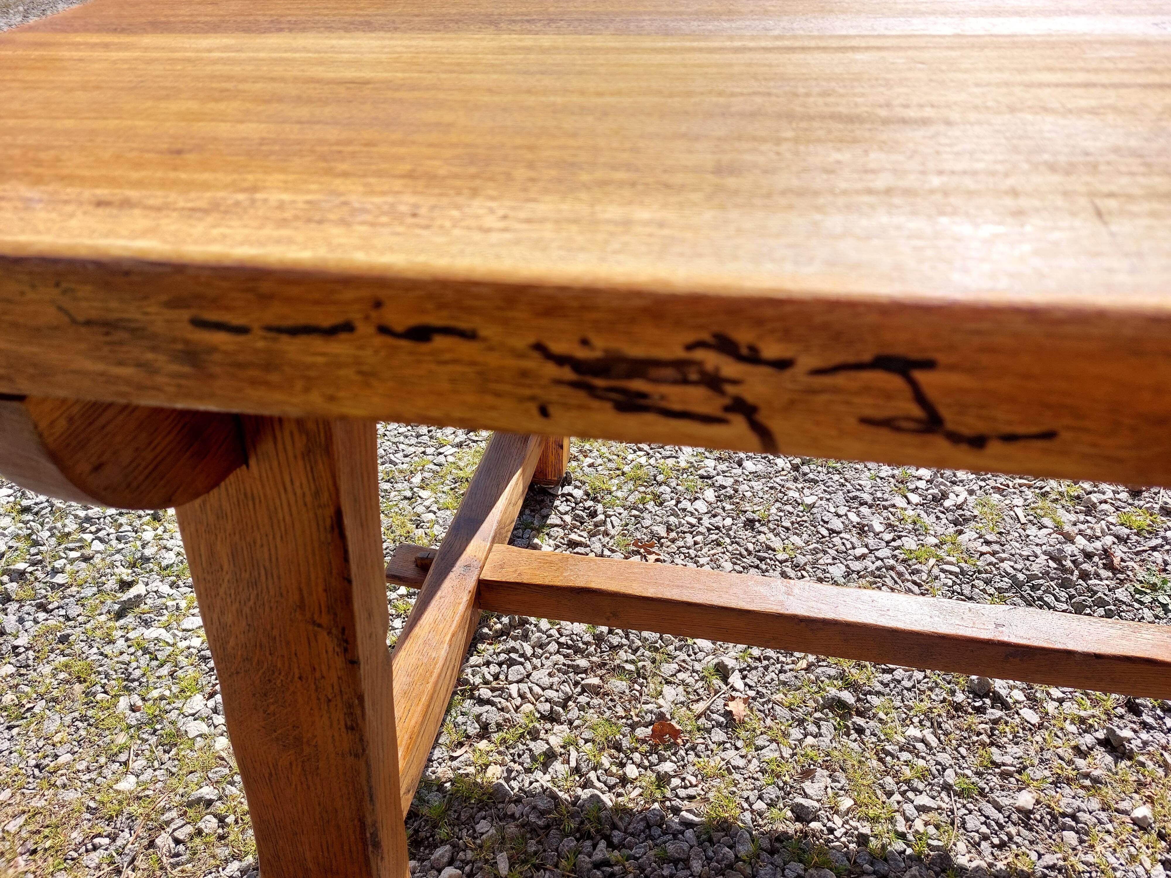 farm table with extensions, solid wood