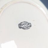 Creil Montereau plate 19th century Gold Medals Asian pagoda decor potiche 24cm