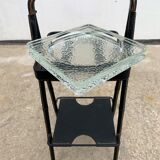 Cendrier on leather stand by Jacques Adnet, 1960