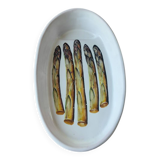 Plat à asperges en céramique Vallauris