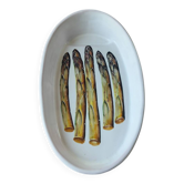 Plat à asperges en céramique Vallauris