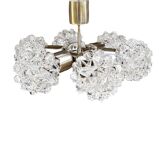 Sputnik chandelier, Kamenicky Senov, Czechoslovakia, 1970s.