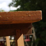 Farm table on trestles, 178 cm x 68 cm