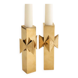 Rosett candle holders by designer Pierre Forsell for Skultuna.