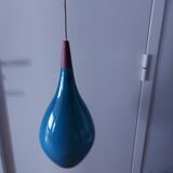 Scandinavian glass pendant light Holmegaard 50, 60's