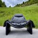 Fauteuil lounge P60 noir par Vittorio Introini pour Saporiti, Italie, années 1960