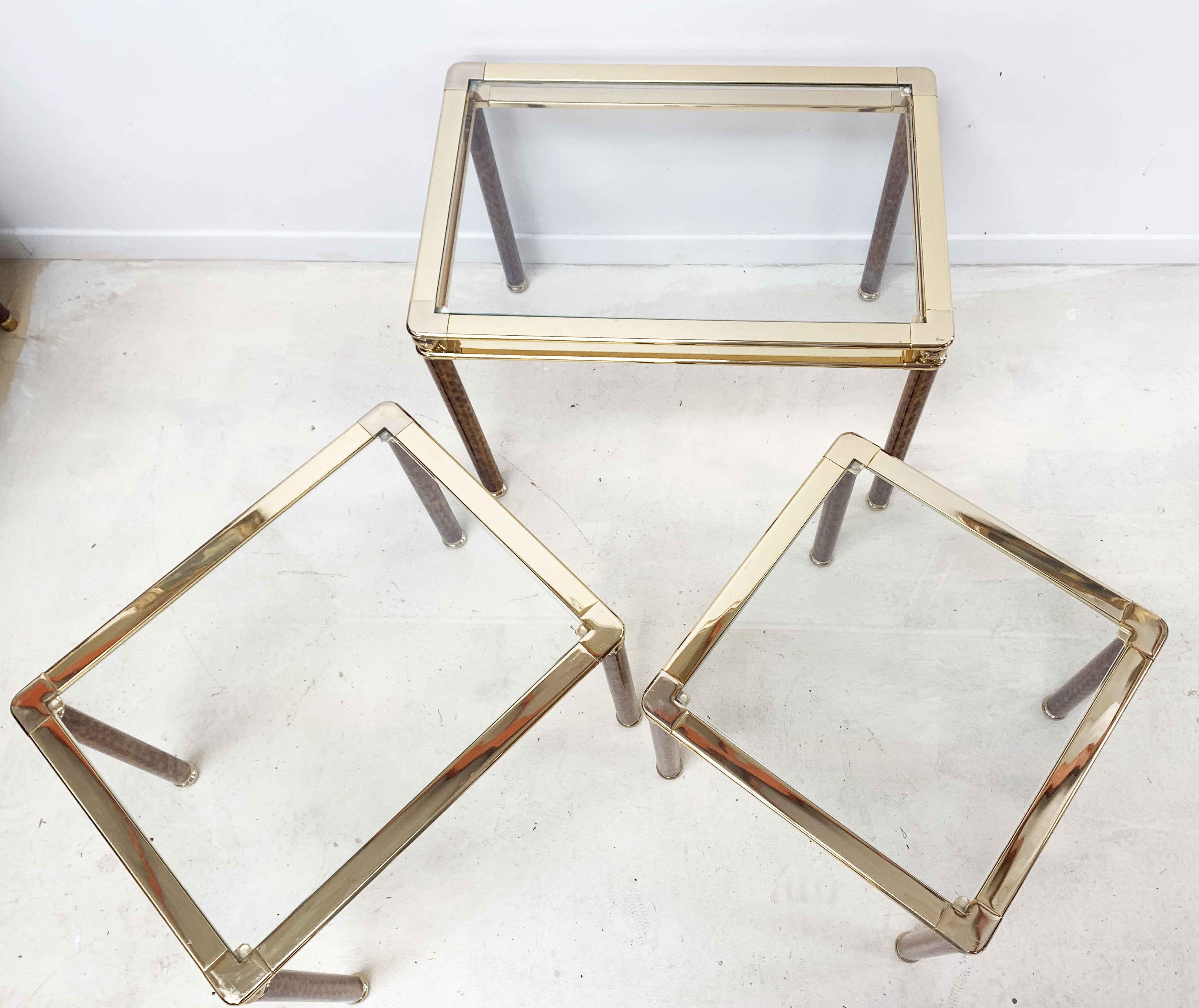 Lancel brass and scales nesting tables