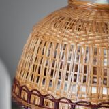 Vintage wicker pendant lamp