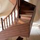 Model of an old wooden staircase, craftsmanship work.
