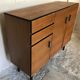 Vintage storage buffet cabinet 1960's 3 doors 2 drawers
