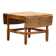 1960s mid-century brutalist Danish coffee table in oak attributed to Kjærnulf