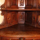 Pair of castle corner buffets XIXth