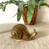 Golden brass snail